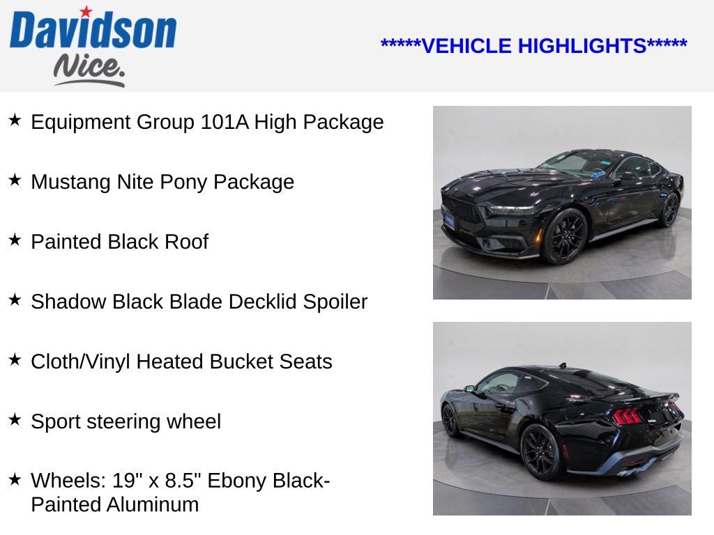 2025 Ford Mustang EcoBoost