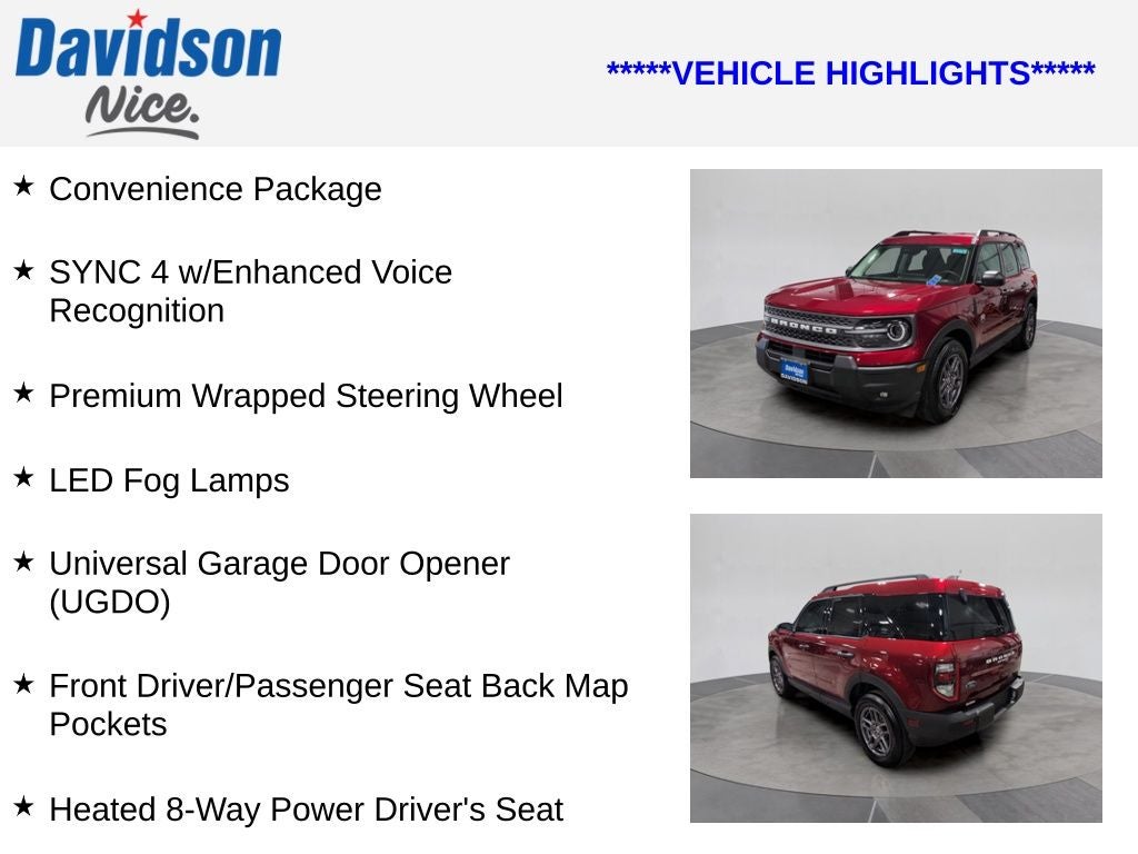 2025 Ford Bronco Sport Big Bend