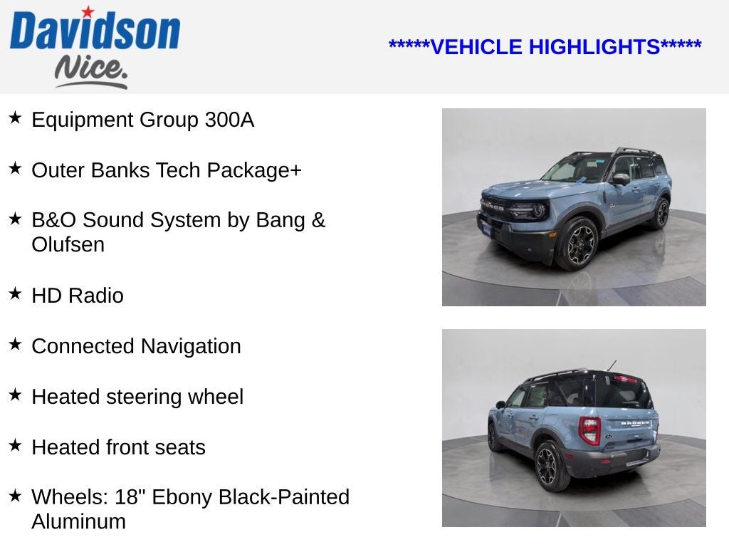 2025 Ford Bronco Sport Outer Banks