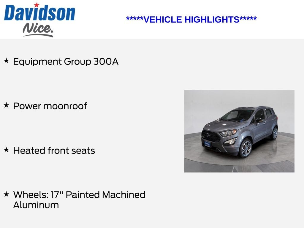 2020 Ford EcoSport SES