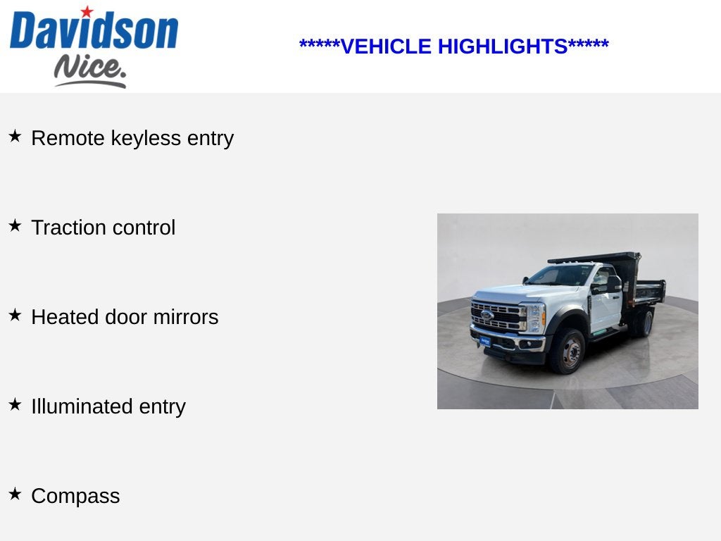 2023 Ford F-550SD Steel Dump Body DRW