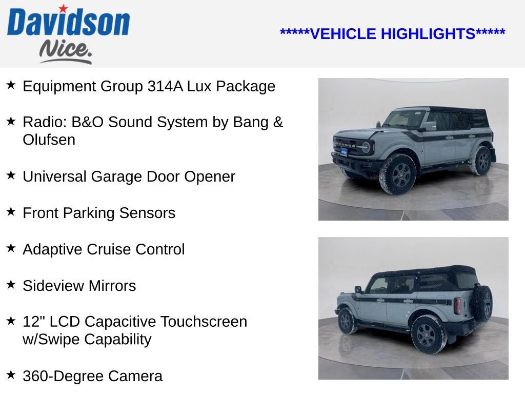 2022 Ford Bronco Outer Banks