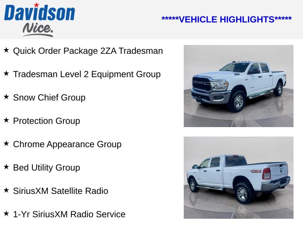 2019 RAM 2500 Tradesman
