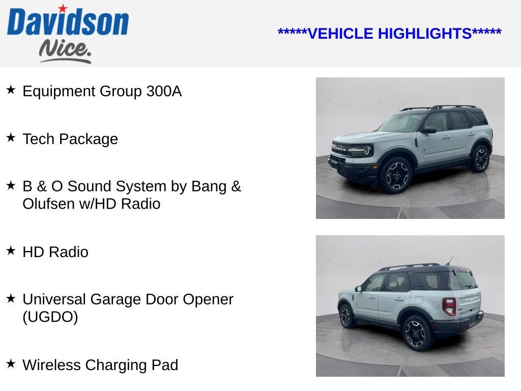 2023 Ford Bronco Sport Outer Banks