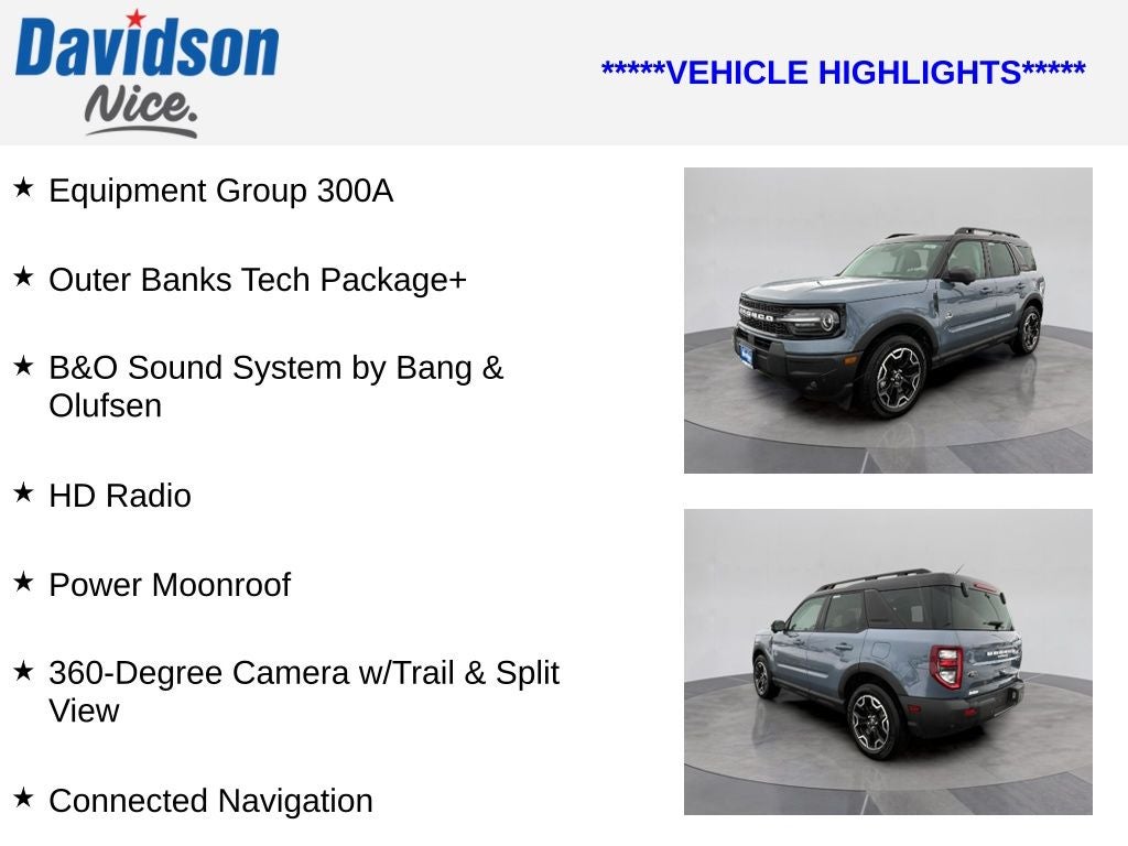 2025 Ford Bronco Sport Outer Banks