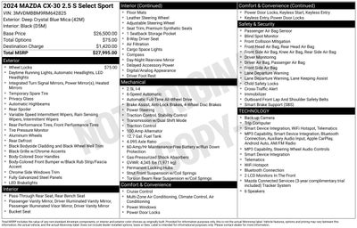 2024 Mazda Mazda CX-30 2.5 S Select Sport