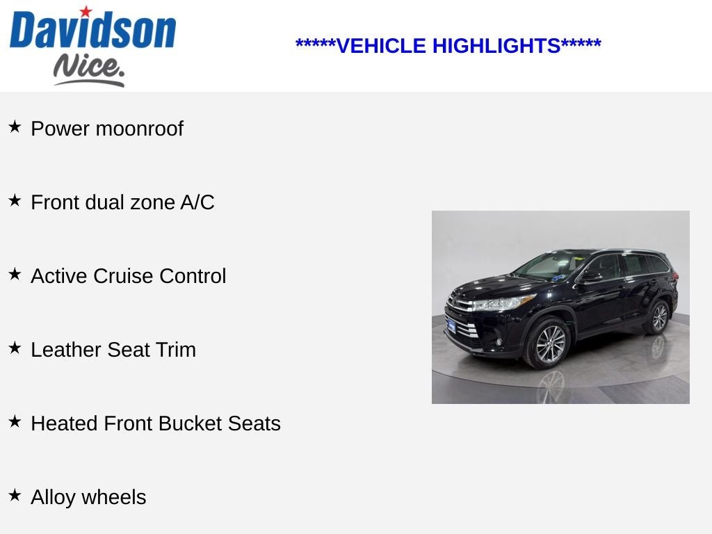 2019 Toyota Highlander SE