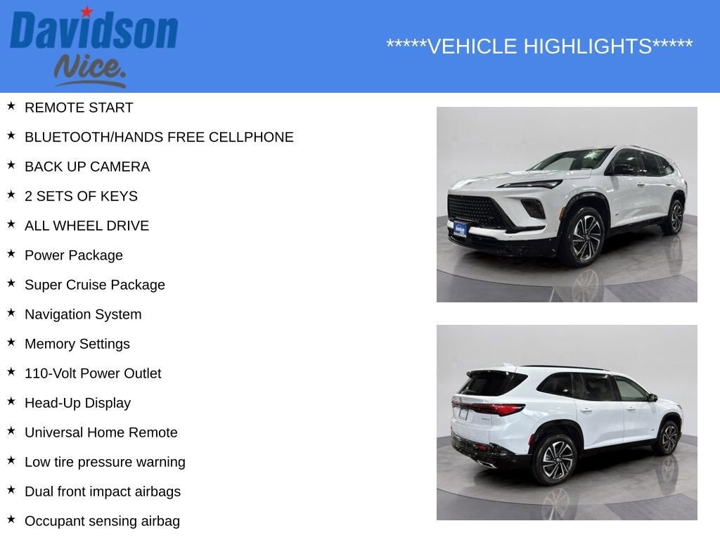 2026 Buick Enclave Sport Touring