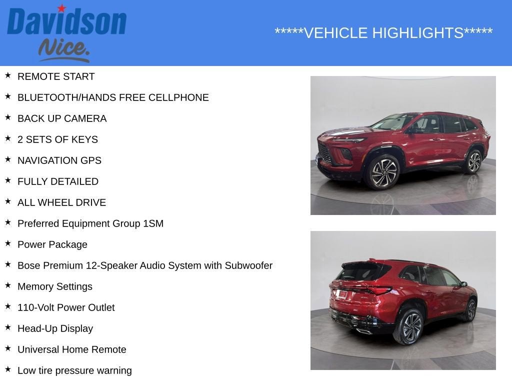 2026 Buick Enclave Sport Touring