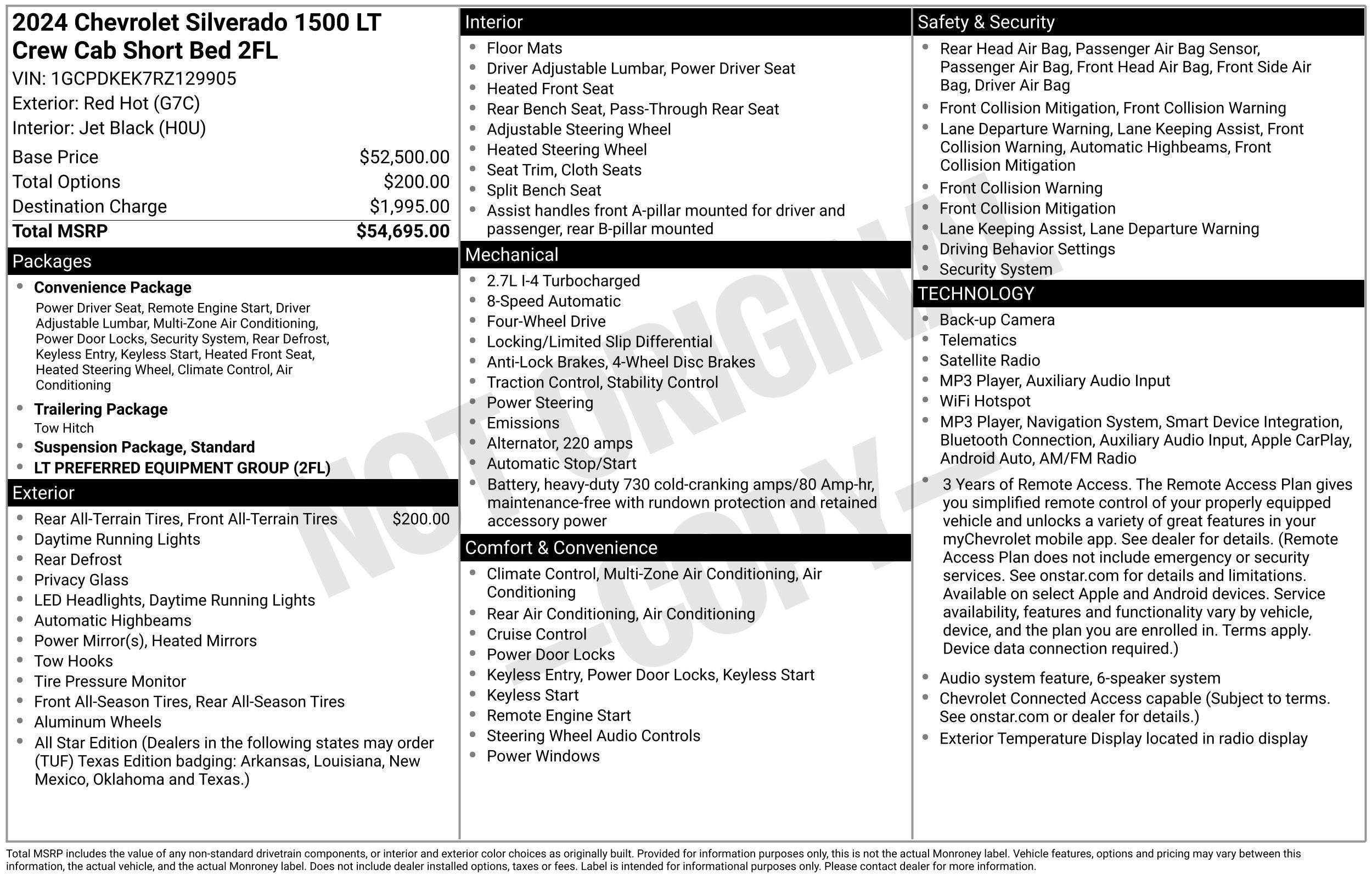 2024 Chevrolet Silverado 1500 LT (2FL)
