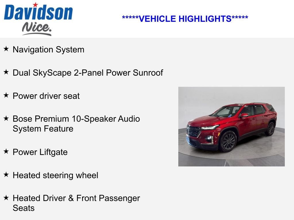 2023 Chevrolet Traverse RS