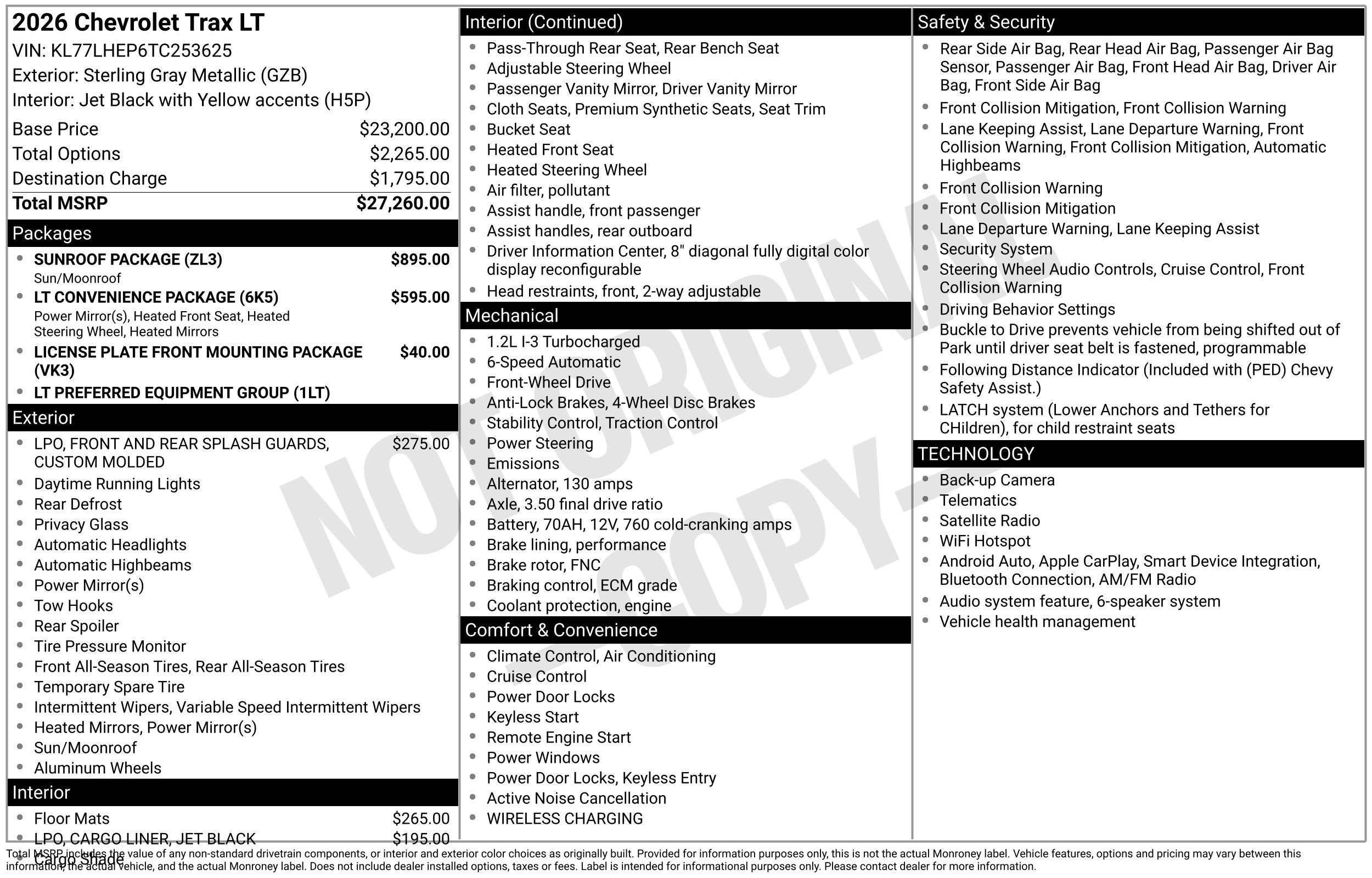 2026 Chevrolet Trax LT