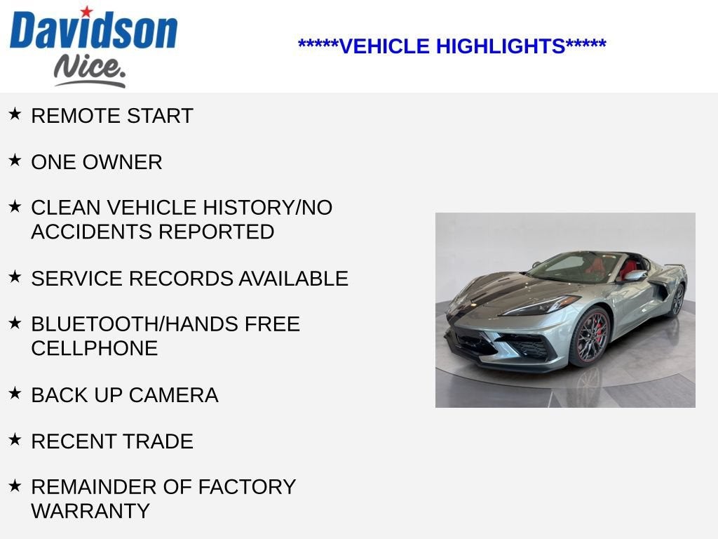 2023 Chevrolet Corvette Stingray 2LT