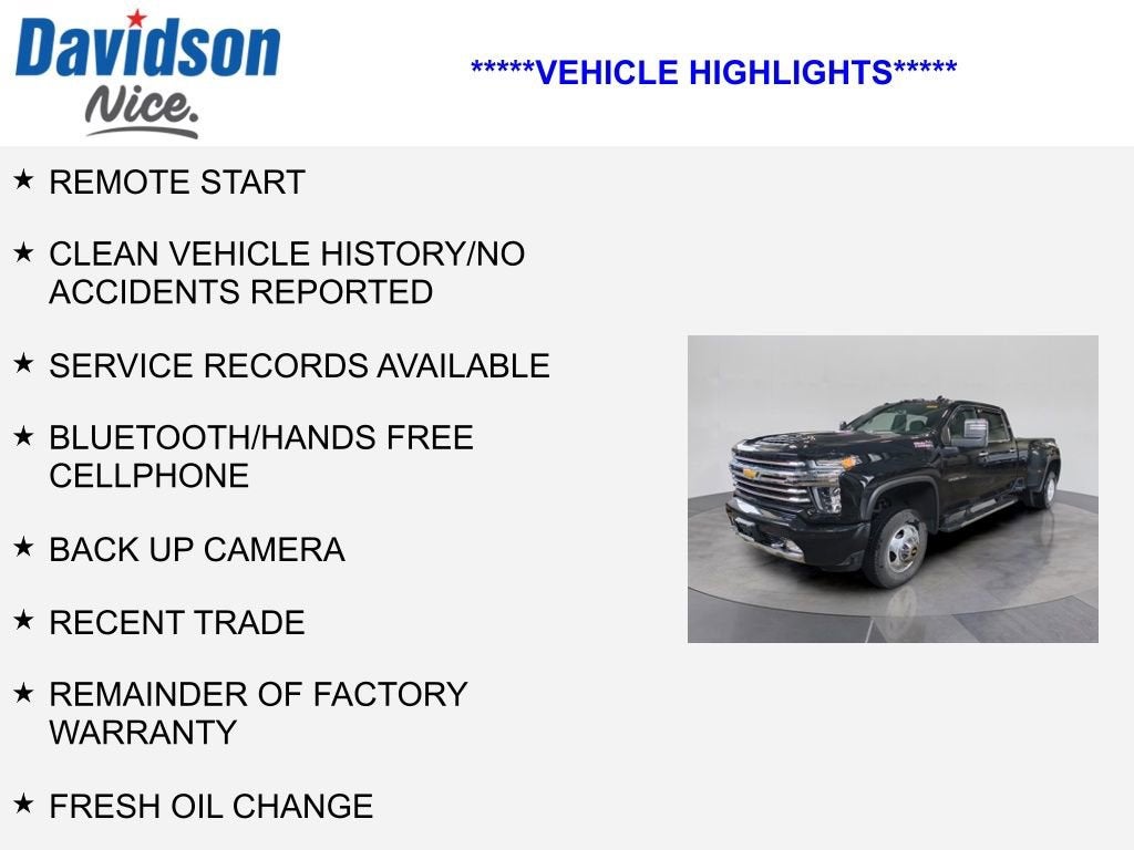 2022 Chevrolet Silverado 3500 HD High Country DRW