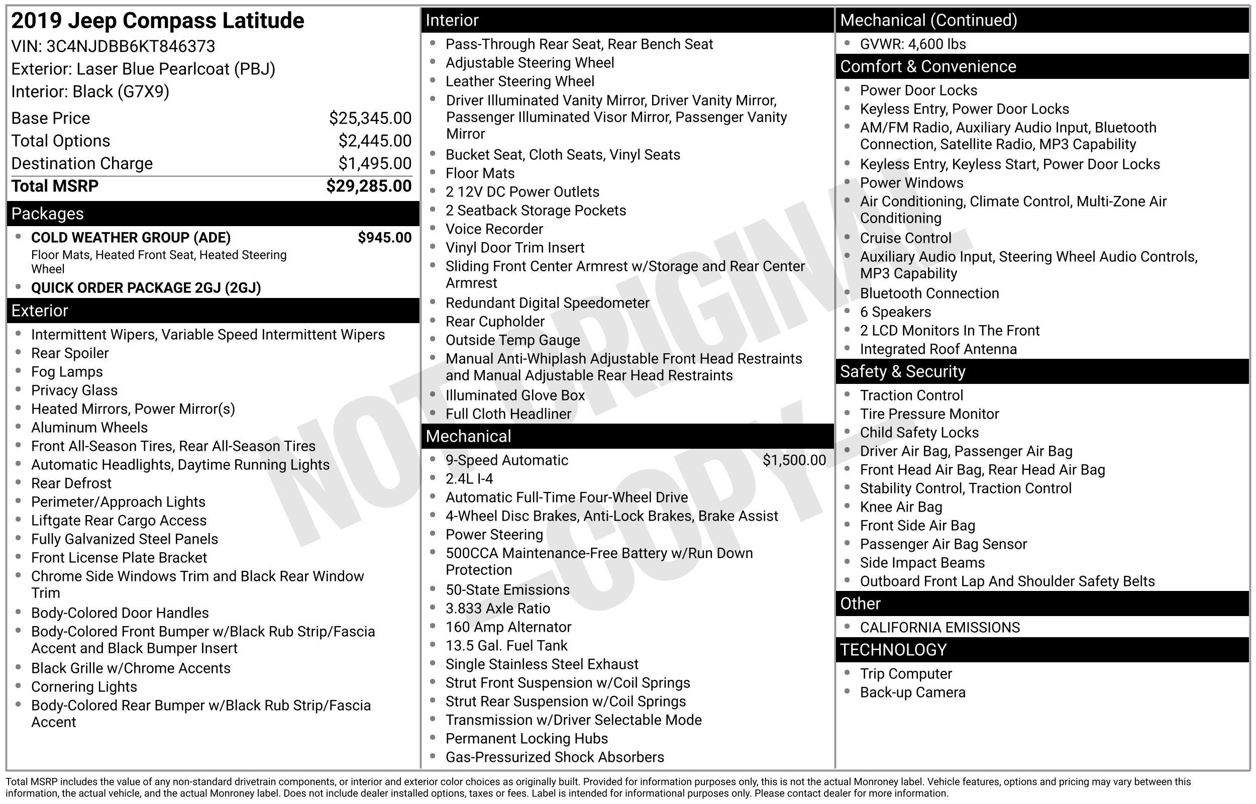 2019 Jeep Compass Latitude