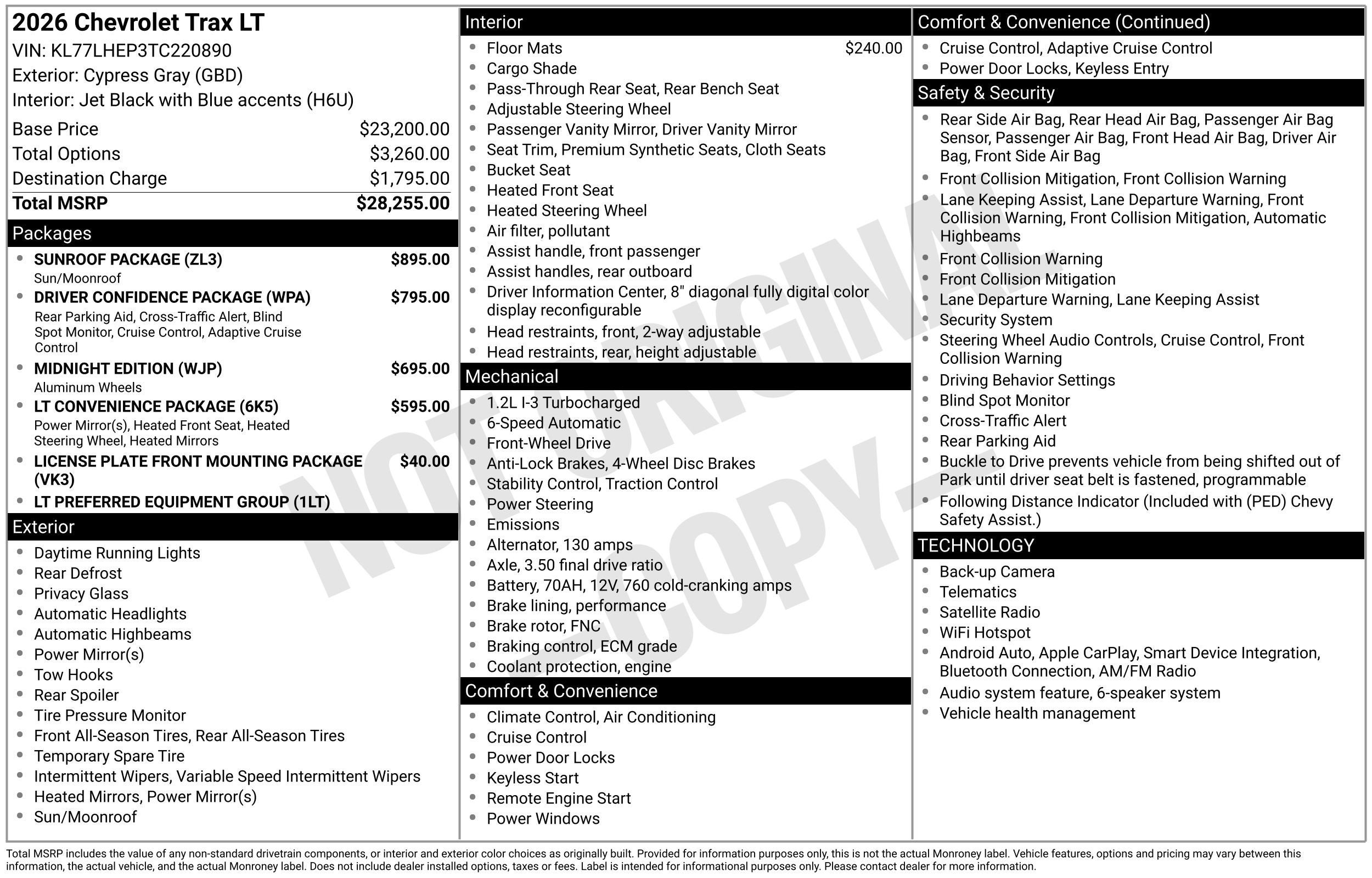 2026 Chevrolet Trax LT