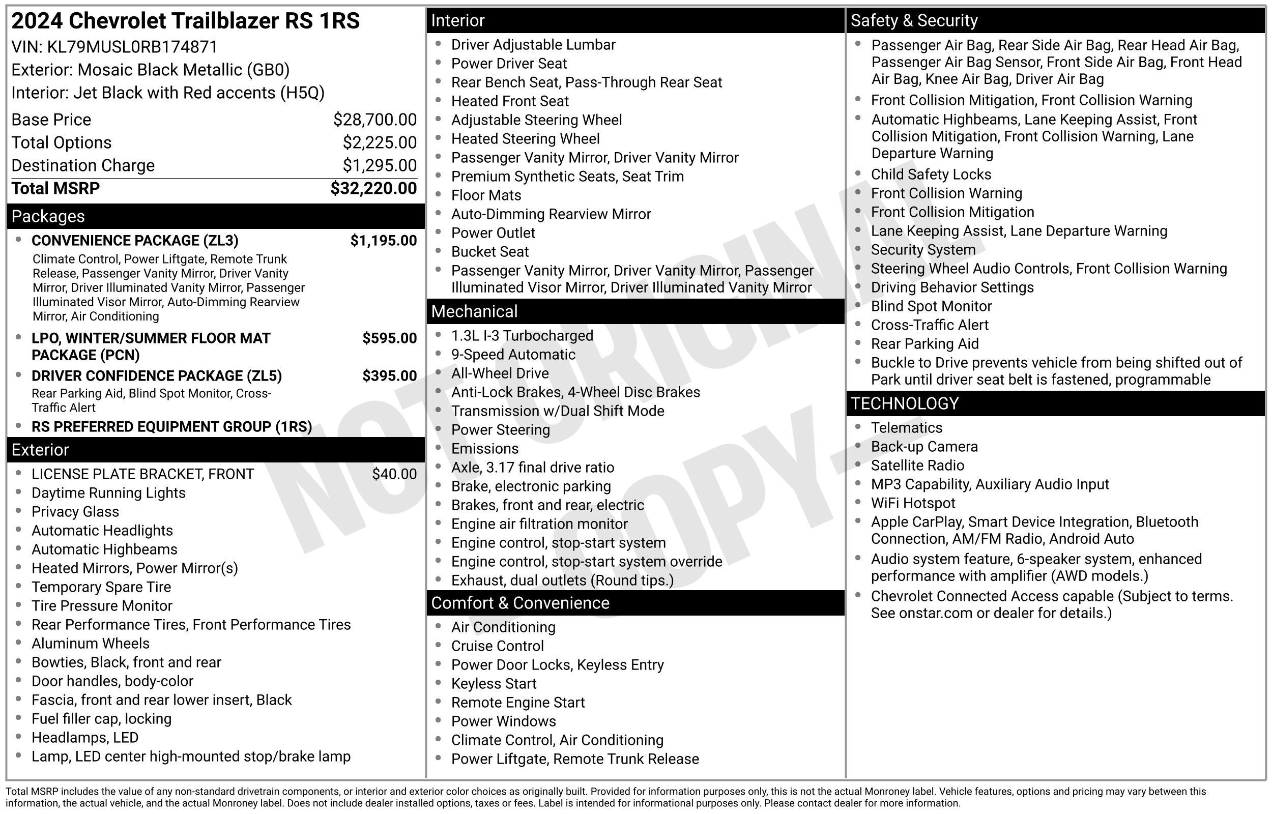 2024 Chevrolet Trailblazer RS