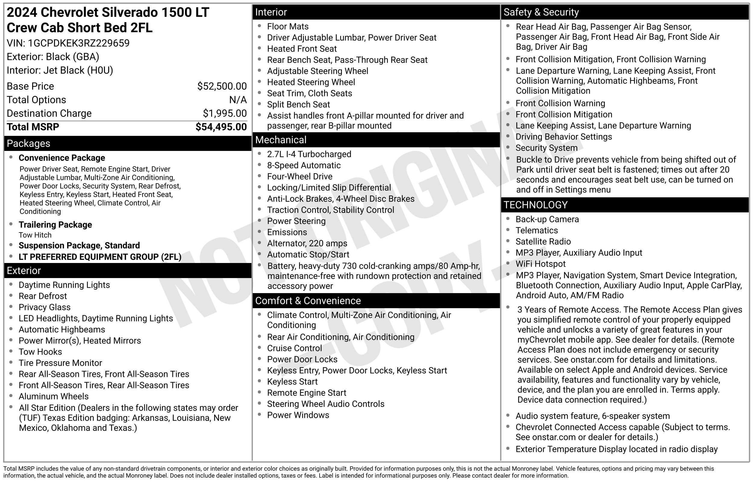 2024 Chevrolet Silverado 1500 LT (2FL)