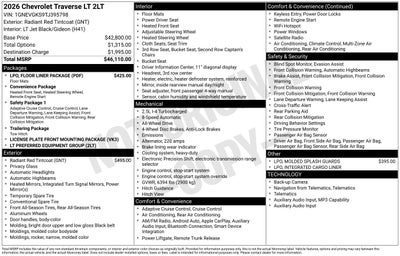 2026 Chevrolet Traverse LT