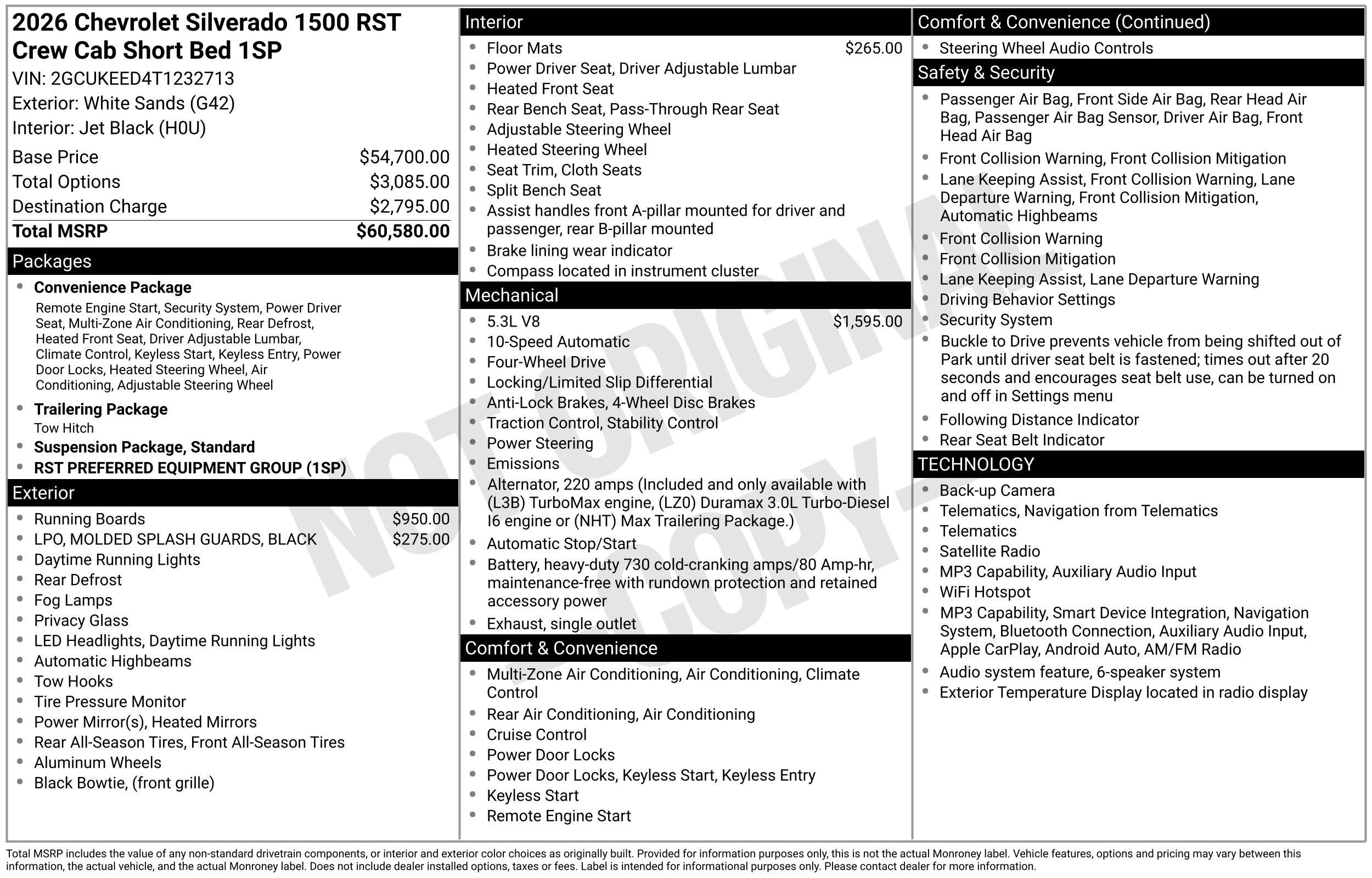 2026 Chevrolet Silverado 1500 RST