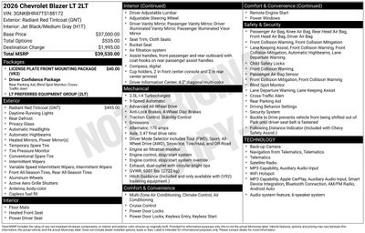 2026 Chevrolet Blazer 2LT