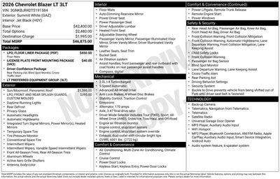 2026 Chevrolet Blazer 3LT