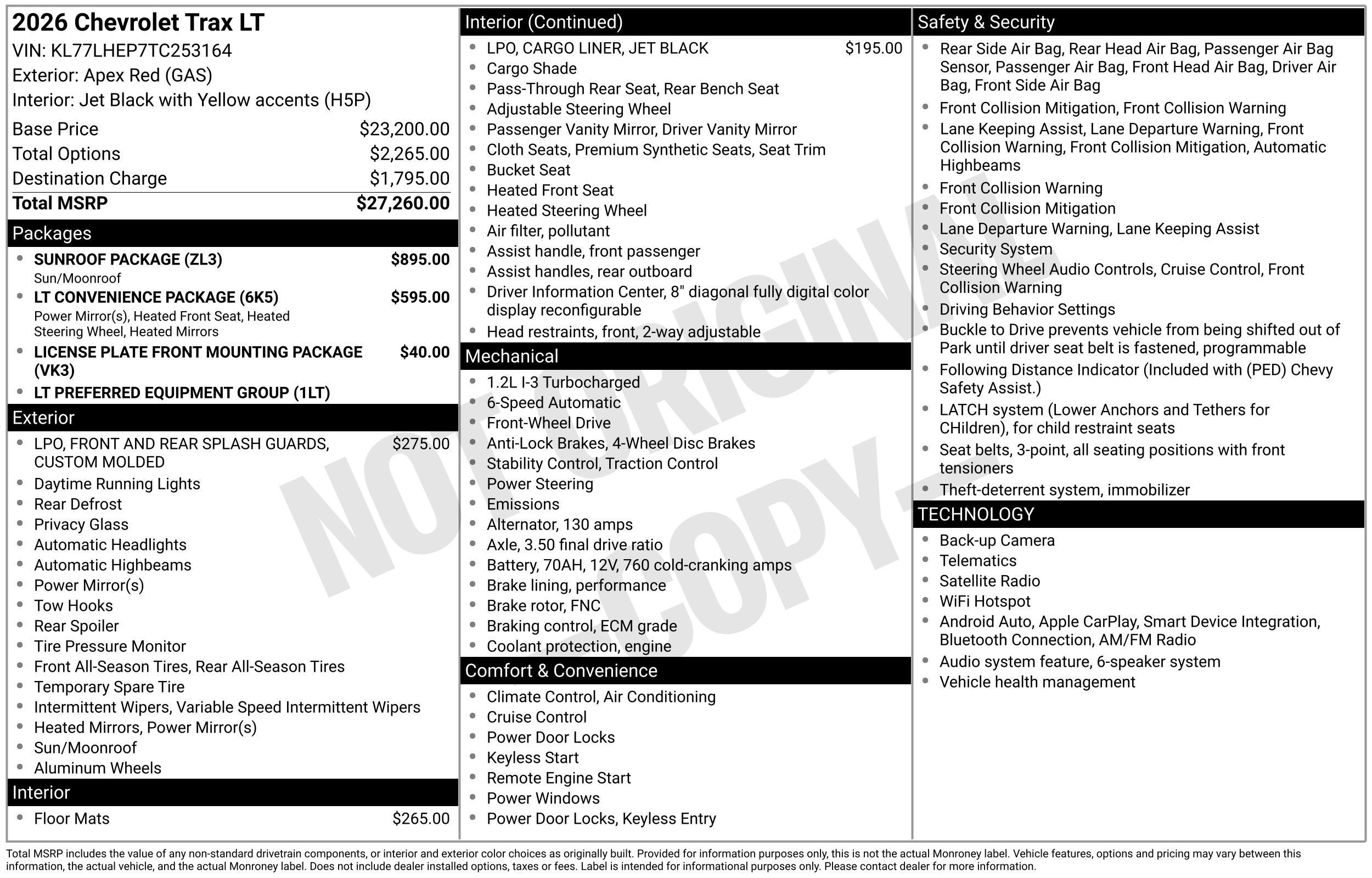 2026 Chevrolet Trax LT - Photo 30