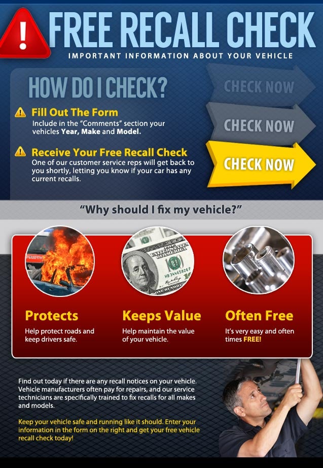 Recall Check Information